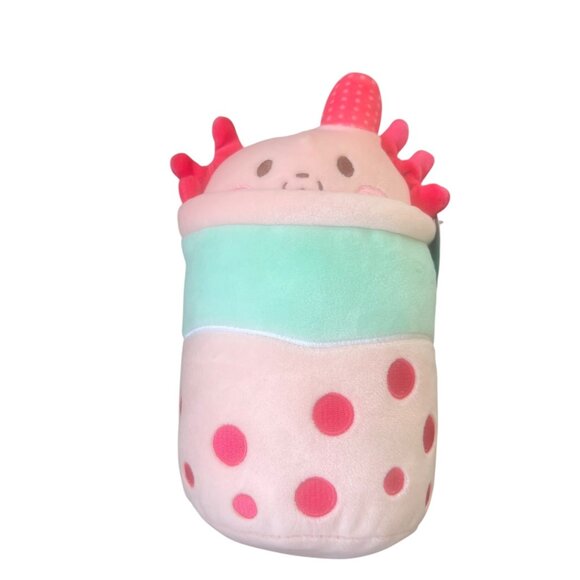 Puchi Gumi Axolotl Plush Toy Pink Mint Soft Stuffed Animal 8.5" NWT NEW - Picture 9 of 9